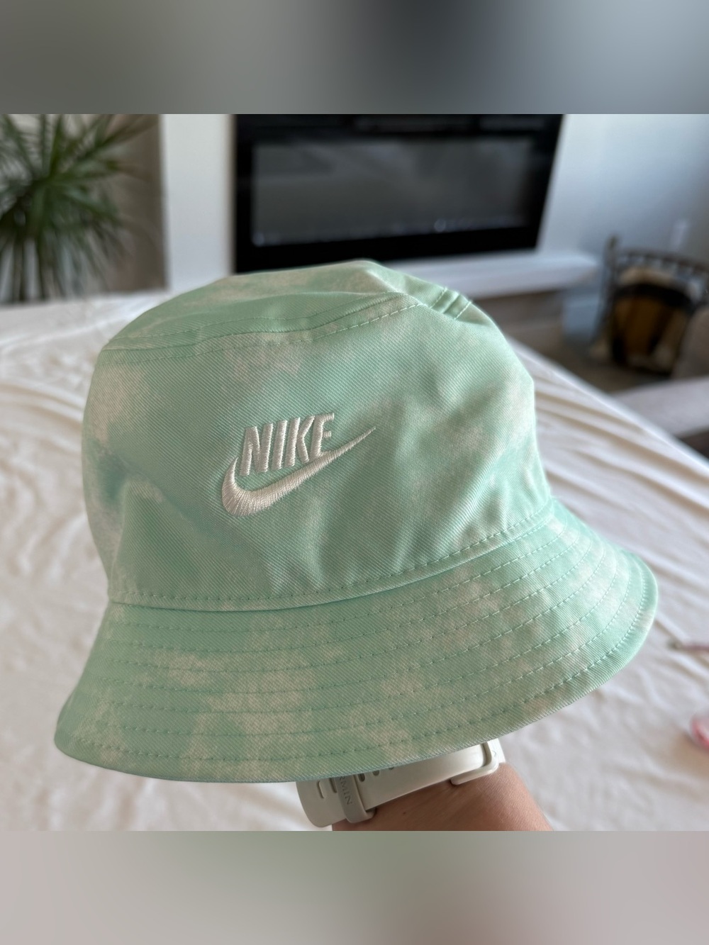 Nike Futura Tie Dye Bucket Hat In Size S/M Light Dew Color